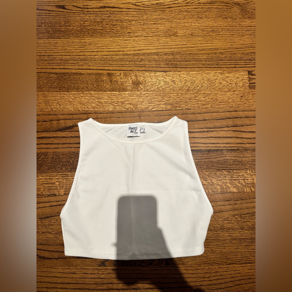 Princess Polly white crop top